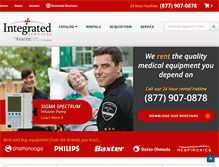 Tablet Screenshot of integratedrentals.com
